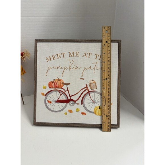 7 Piece Fall Custom Bundle Sign Pumpkins Scarecrow - Picture 4 of 8